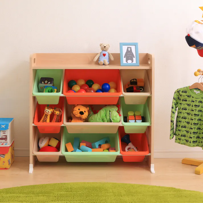 アイリスオーヤマ 天板付キッズトイハウスラック TKTHR-39 キャロット 収納 インテリア キッズ家具 4967576349482【別送品】