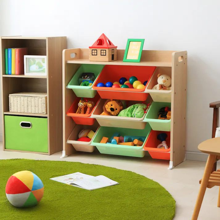 アイリスオーヤマ 天板付キッズトイハウスラック TKTHR-39 キャロット 収納 インテリア キッズ家具 4967576349482【別送品】