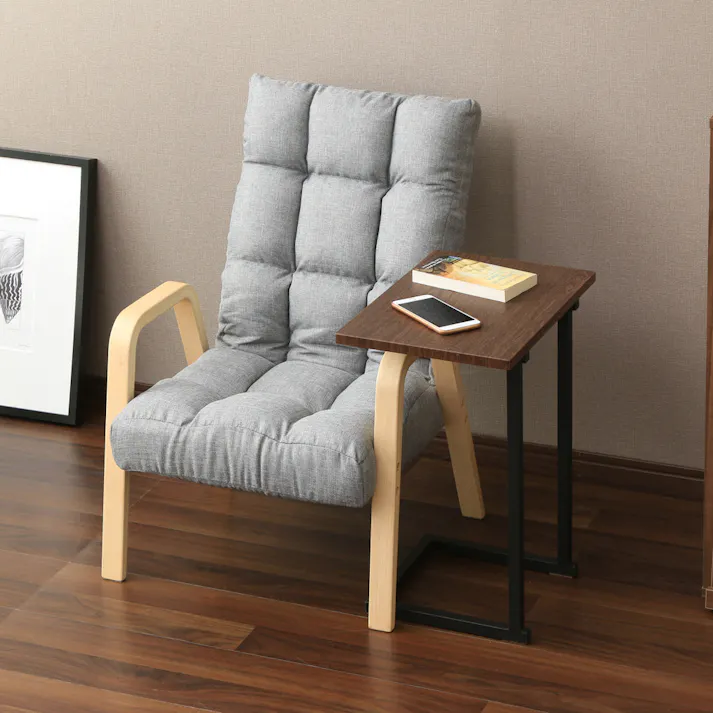 アイリスオーヤマ サイドテーブル SDT-45 ブラウンオーク/ブラック 寝室 リビング テーブル 4967576351539【別送品】