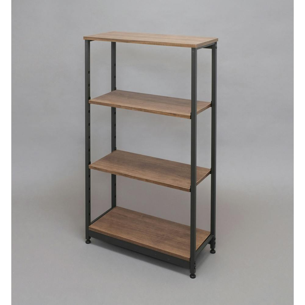 アイリスオーヤマ スチールウッドラック SWR-6212 ブラウン 収納 整理