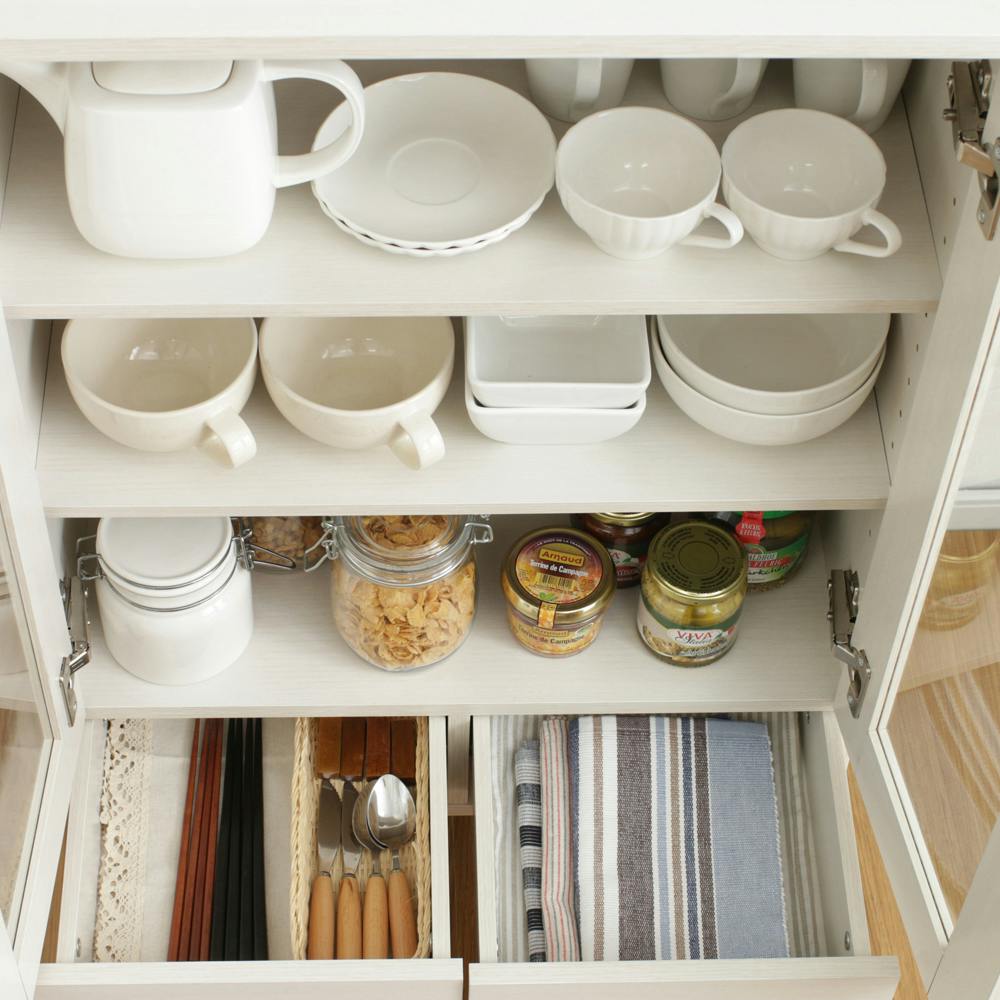 Amazon｜アイリスオーヤマ 食器棚 一人暮らし ミニ スリム 木目調