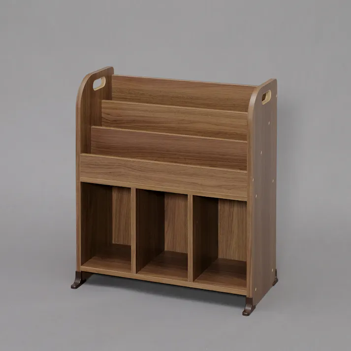 アイリスオーヤマ 絵本ラック ER-6030 ウォールナットブラウン 収納 インテリア キッズ家具 4967576365505【別送品】