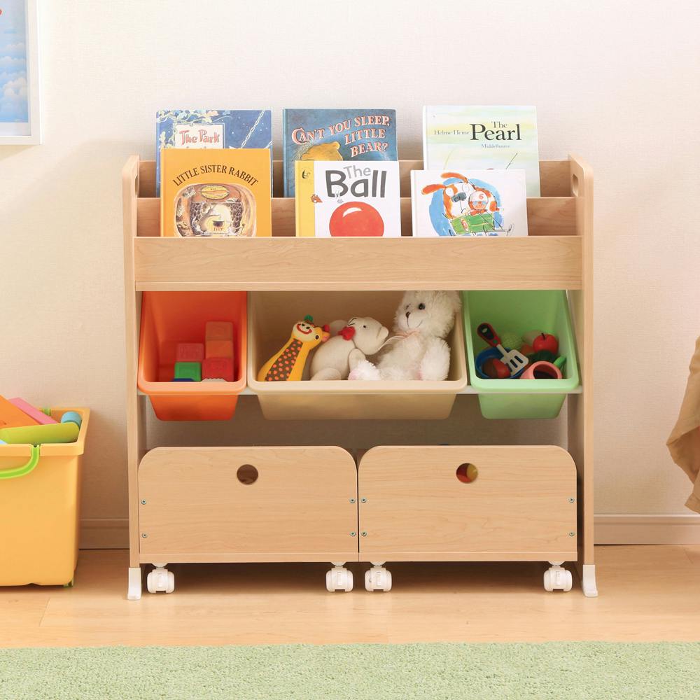 アイリスオーヤマ 収納カートトイハウスラック STHR-13 キャロット