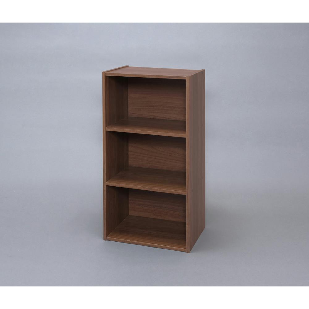 アイリスオーヤマ モジュールボックス MDB-3 ウォールナット 収納 整理整頓 多目的棚 4967576405003【別送品】