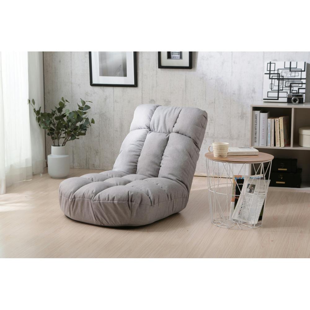 アイリスオーヤマ 広座面ポケットコイル座椅子 PCC-700 グレー