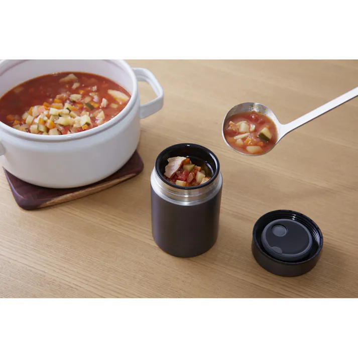 アイリスオーヤマ ステンレスケータイ フードジャー SFJ-400 ネイビー 保温 保冷 スープ 汁物 4967576416030【別送品】