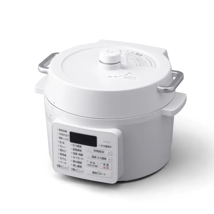 アイリスオーヤマ 電気圧力鍋 2.2L PC-MA2-W ホワイト 調理家電 キッチン 自動調理鍋 料理 時短 4967576419482【別送品】