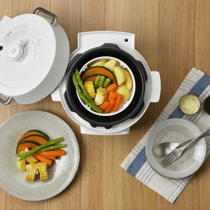 アイリスオーヤマ 電気圧力鍋 2.2L PC-MA2-W ホワイト 調理家電 キッチン 自動調理鍋 料理 時短 4967576419482【別送品】