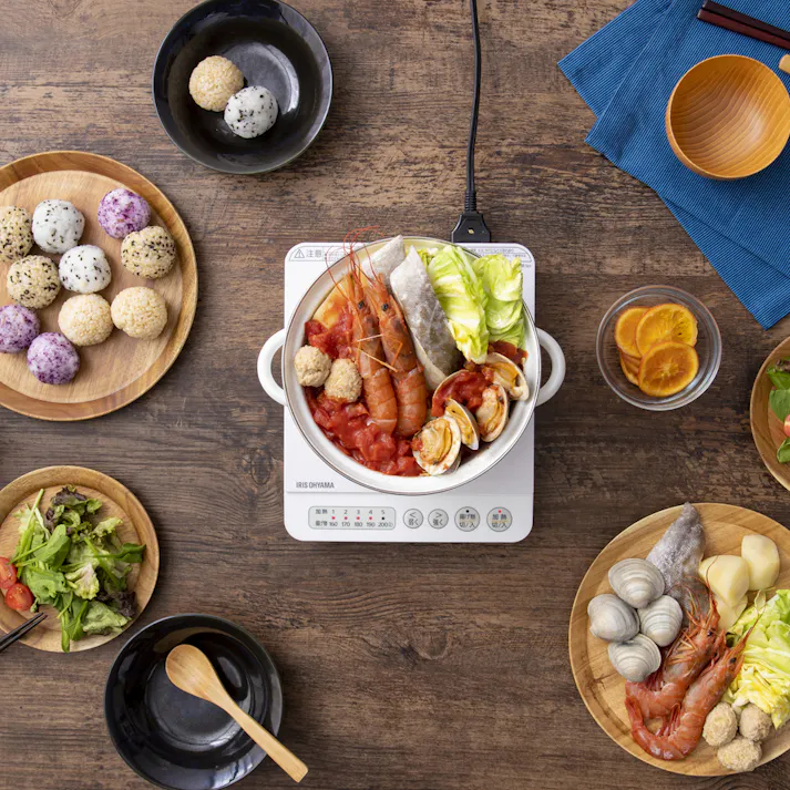 アイリスオーヤマ IHコンロ 1000W IHK-T36-W ホワイト 保温 調理 IH調理器 4967576423717【別送品】