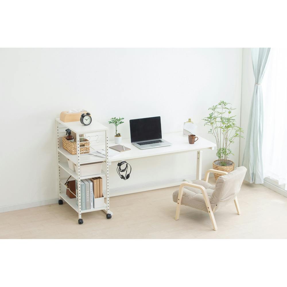 アイリスオーヤマ ウッドアームチェア WAC-S ベージュ チェア 椅子