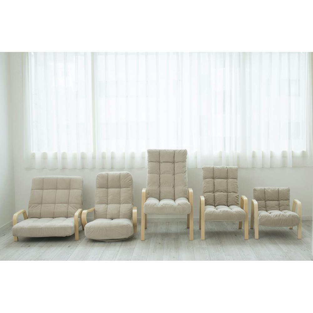 アイリスオーヤマ ウッドアームチェア WAC-S ベージュ チェア 椅子