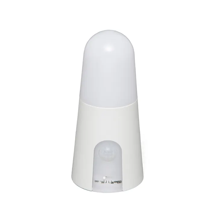 アイリスオーヤマ 乾電池式LEDセンサーライト スタンドタイプ 電球色 BSL40SL-WV2 ホワイト 廊下 階段 屋内センサーライト 4967576431255【別送品】