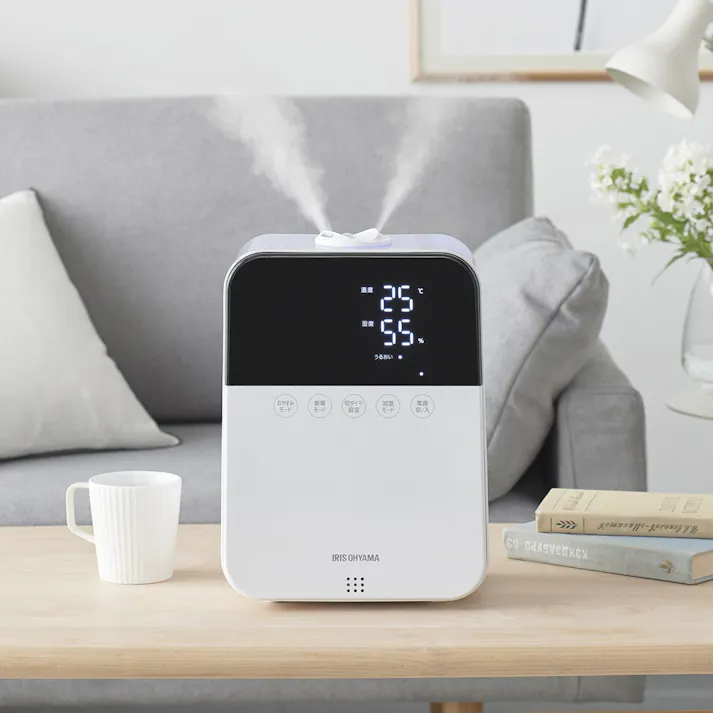 アイリスオーヤマ ハイブリッド式加湿器 HDK-35-W ホワイト 喉 声 乾燥 加湿器 4967576442022【別送品】