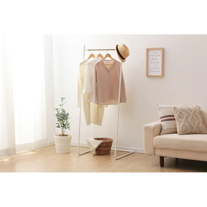 アイリスオーヤマ スタイルハンガー ベーシックタイプ PI-B150 ホワイト 収納 整理整頓 パイプハンガー ハンガーラック 4967576444439【別送品】