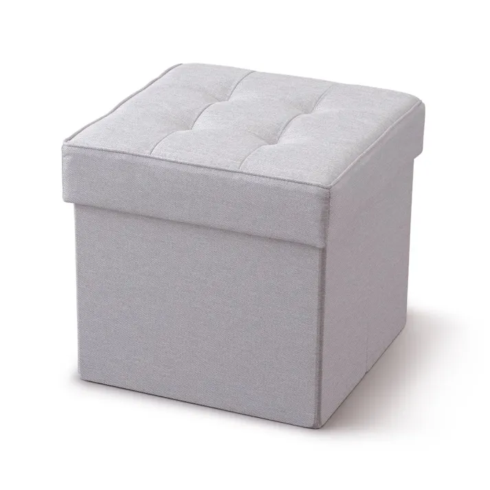 アイリスオーヤマ 折りたたみ収納スツール レギュラー SSTR-38 ライトグレー チェア 椅子 イス 座椅子・クッション 4967576453912【別送品】