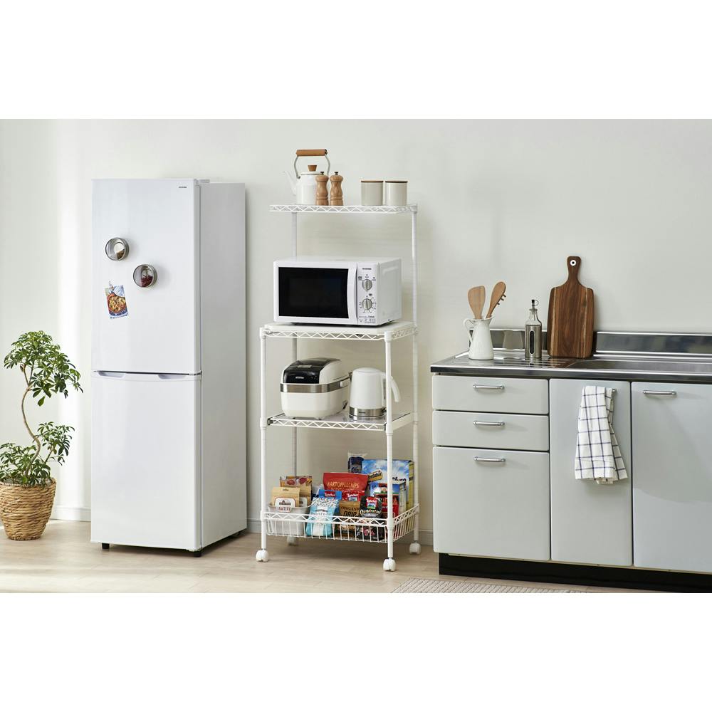 アイリスオーヤマ カラーメタルラック レンジ台 CMR-55134 ホワイト