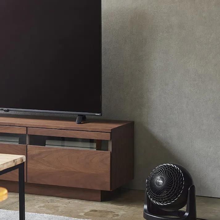 アイリスオーヤマ サーキュレーター 14畳 固定 マカロン型 PCF-MKM18N-B ブラック 循環 空気 サーキュレーター 4967576470322【別送品】