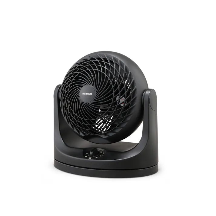 アイリスオーヤマ サーキュレーター 14畳 首振り マカロン型 PCF-MKM18-B ブラック 循環 空気 サーキュレーター 4967576470353【別送品】