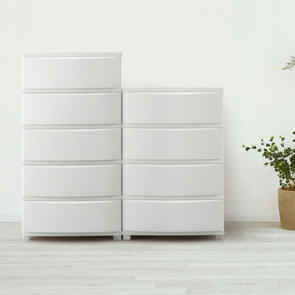 アイリスオーヤマ ワイドチェスト CLN-545 ホワイト リビング