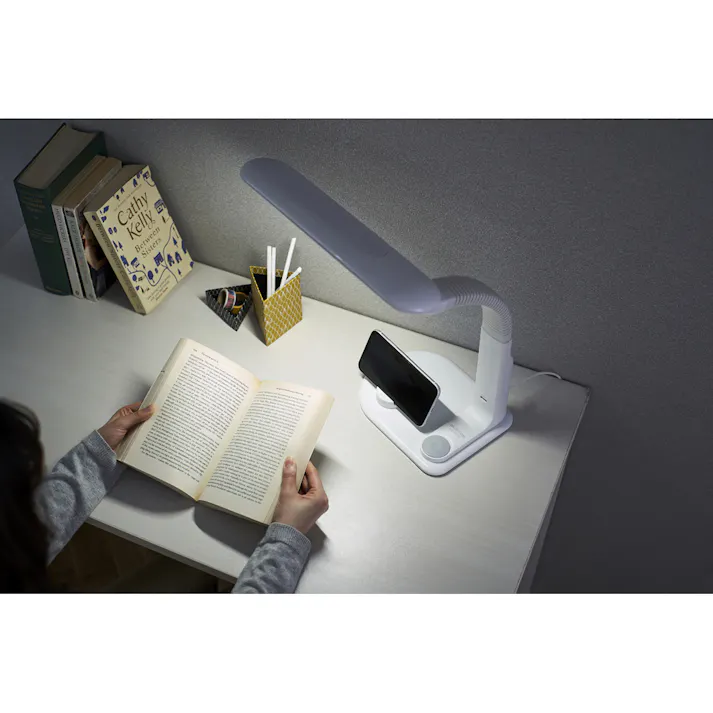 アイリスオーヤマ LEDデスクライト LDL-501RN-W ホワイト デスク 照明 勉強 ワーク デスクライト 4967576472814【別送品】