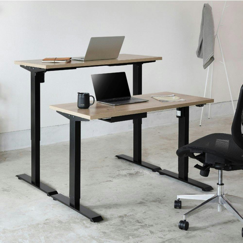 アイリスオーヤマ 電動昇降テーブル DST-1200 ブラック リビング