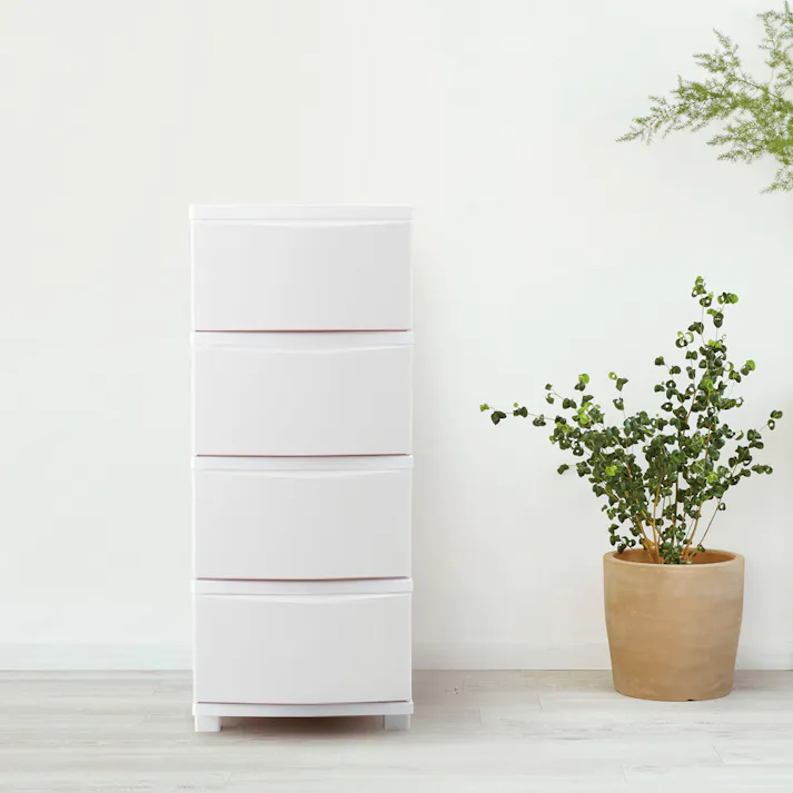 アイリスオーヤマ スリムチェスト CLN-324 ホワイト リビング 衣類 収納 クローゼット 押入れ ワイド多段式収納 4967576484565【別送品】