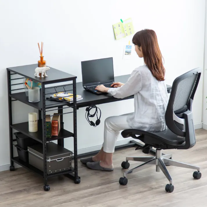 アイリスオーヤマ 昇降デスク 幅100cm UDD-1000 ブラック リビング ワーク オフィス デスク 4967576493635【別送品】