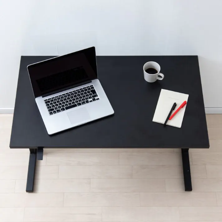 アイリスオーヤマ 昇降デスク 幅100cm UDD-1000 ブラック リビング ワーク オフィス デスク 4967576493635【別送品】