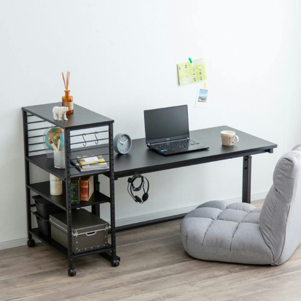 アイリスオーヤマ 昇降デスク 幅120cm UDD-1200 ブラック リビング