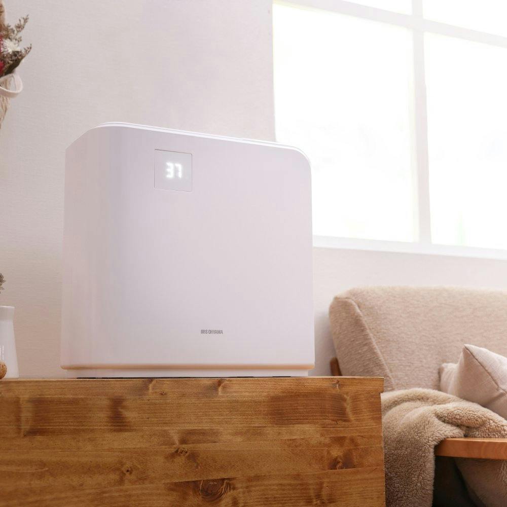 アイリスオーヤマ 気化ハイブリッド加湿器500ml HVH-500R1-W ホワイト アイリスオーヤマ 気化ハイブリッド加湿器500ml HVH-500R1-W ホワイト