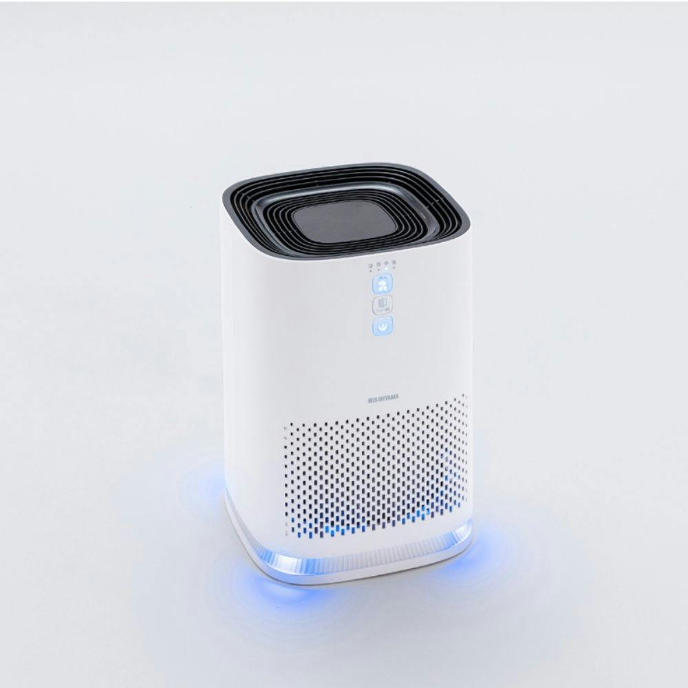 【 新品 】 アイリスオーヤマ 空気清浄機 IAP-A25-W 空気清浄機 10畳 小型 風量3段階 インテリアライト お手入れ簡単