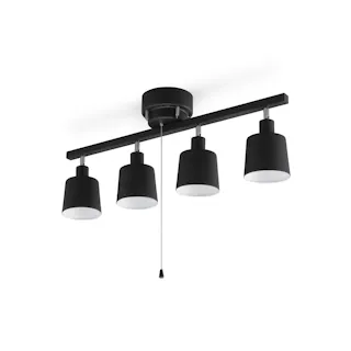 アイリスオーヤマ 4灯シーリングライト ストレート形 CE4LA-20S-B ブラック リビング 寝室 4灯LEDシーリングライト 4967576502863【別送品】