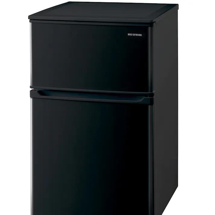 アイリスオーヤマ 冷凍冷蔵庫90L IRSD-9B-B ブラック 冷蔵庫 中容量 冷凍食品 保存 ストック 4967576511933【別送品】
