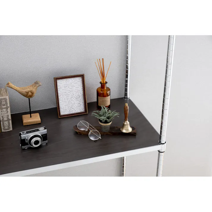 アイリスオーヤマ メタルラック ウッディ棚板 MR-61TWM ダークブラウン リビング 整理収納 収納 キッチン ガレージ メタルラック スチールラック 4967576512138【別送品】