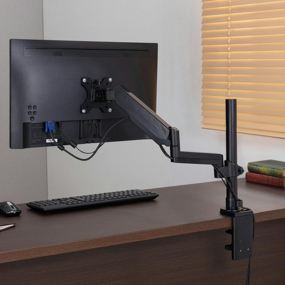 アイリスオーヤマ ディスプレイアーム DA-5065 ブラック 設置