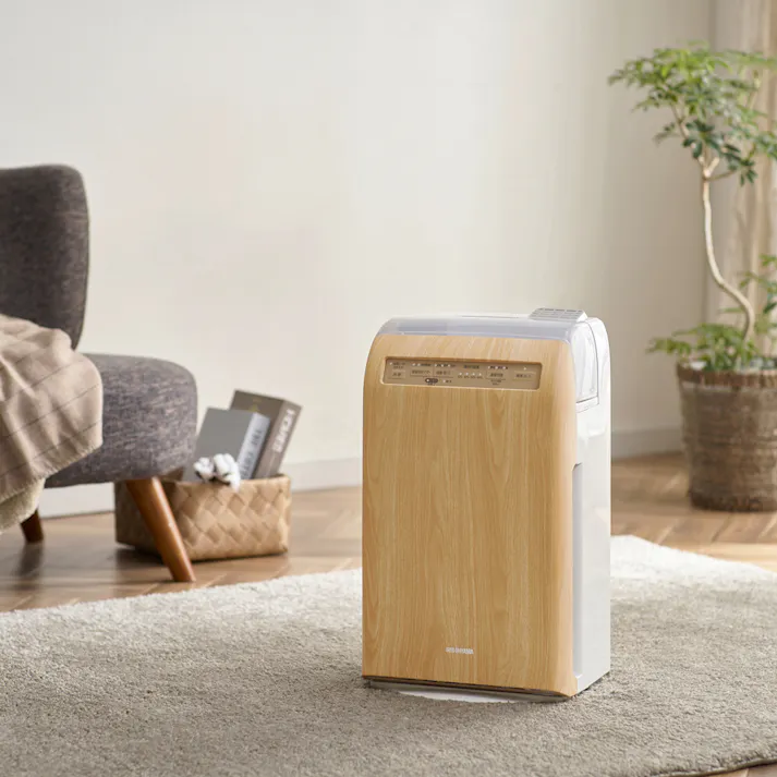 アイリスオーヤマ 加湿空気清浄機10畳 デザインモデル RHF-253-TM 薄木目 空気 清潔 声 喉 乾燥 空気清浄機 4967576526074【別送品】