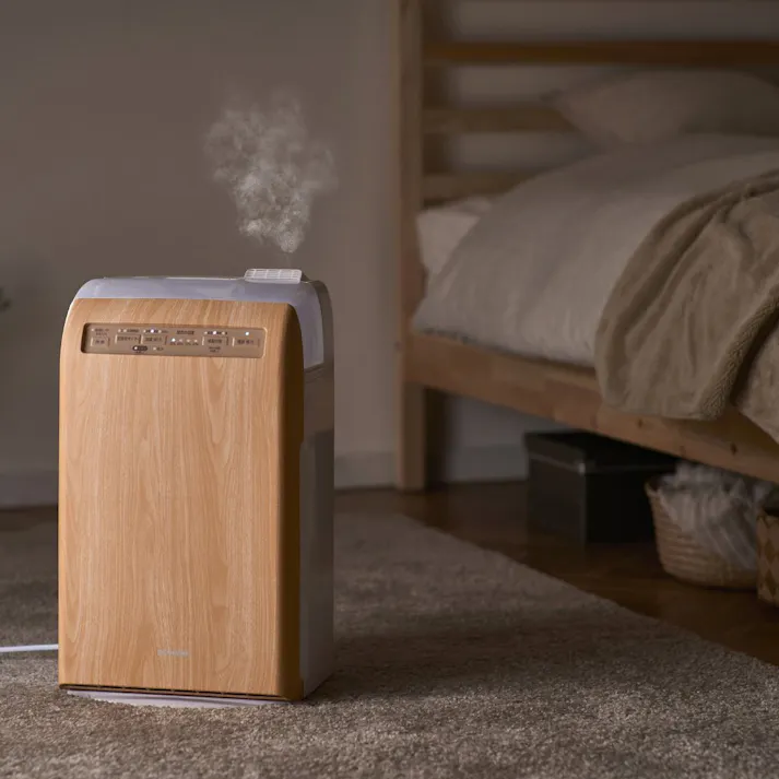 アイリスオーヤマ 加湿空気清浄機10畳 デザインモデル RHF-253-TM 薄木目 空気 清潔 声 喉 乾燥 空気清浄機 4967576526074【別送品】