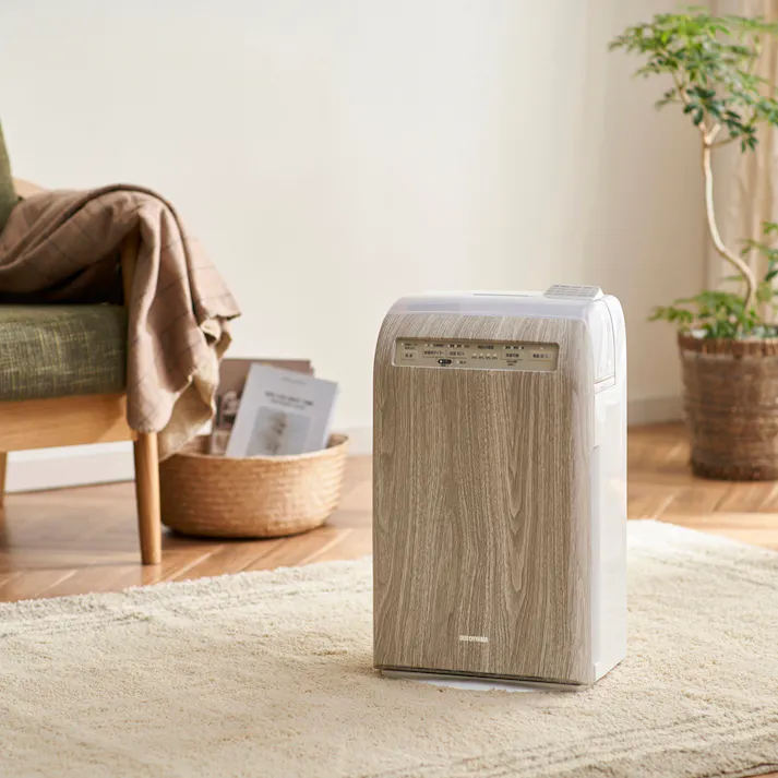 アイリスオーヤマ 加湿空気清浄機10畳 デザインモデル RHF-253-WM 白木目 空気 清潔 声 喉 乾燥 空気清浄機 4967576526081【別送品】