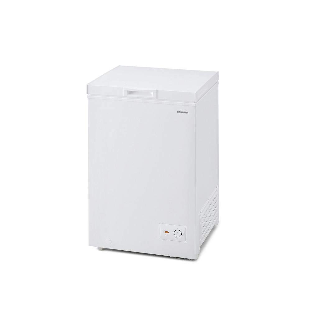 アイリスオーヤマ 上開き式冷凍庫 100L ICSD-10C-W ホワイト
