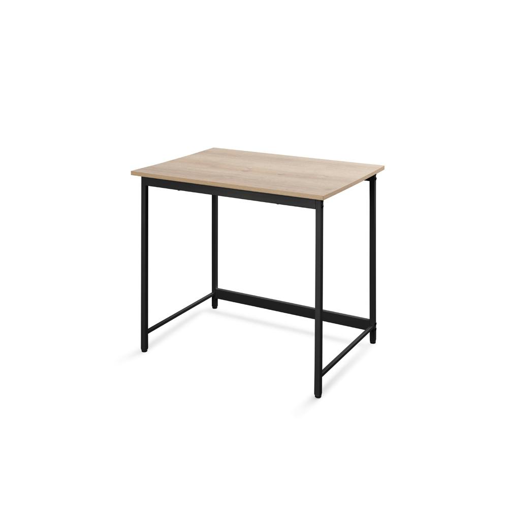 アイリスオーヤマ ベーシックデスク800×600 BDK-8060 ライトナチュラル/ブラック リビング ワーク オフィス デスク 4967576533072【別送品】