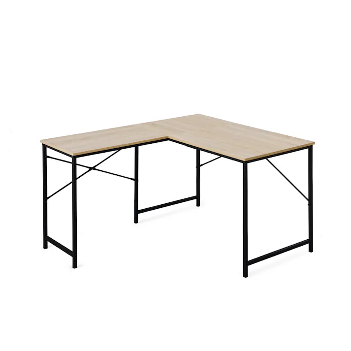 アイリスオーヤマ L型デスク LDK-1311 ライトナチュラル/ブラック リビング ワーク オフィス デスク 4967576534420【別送品】
