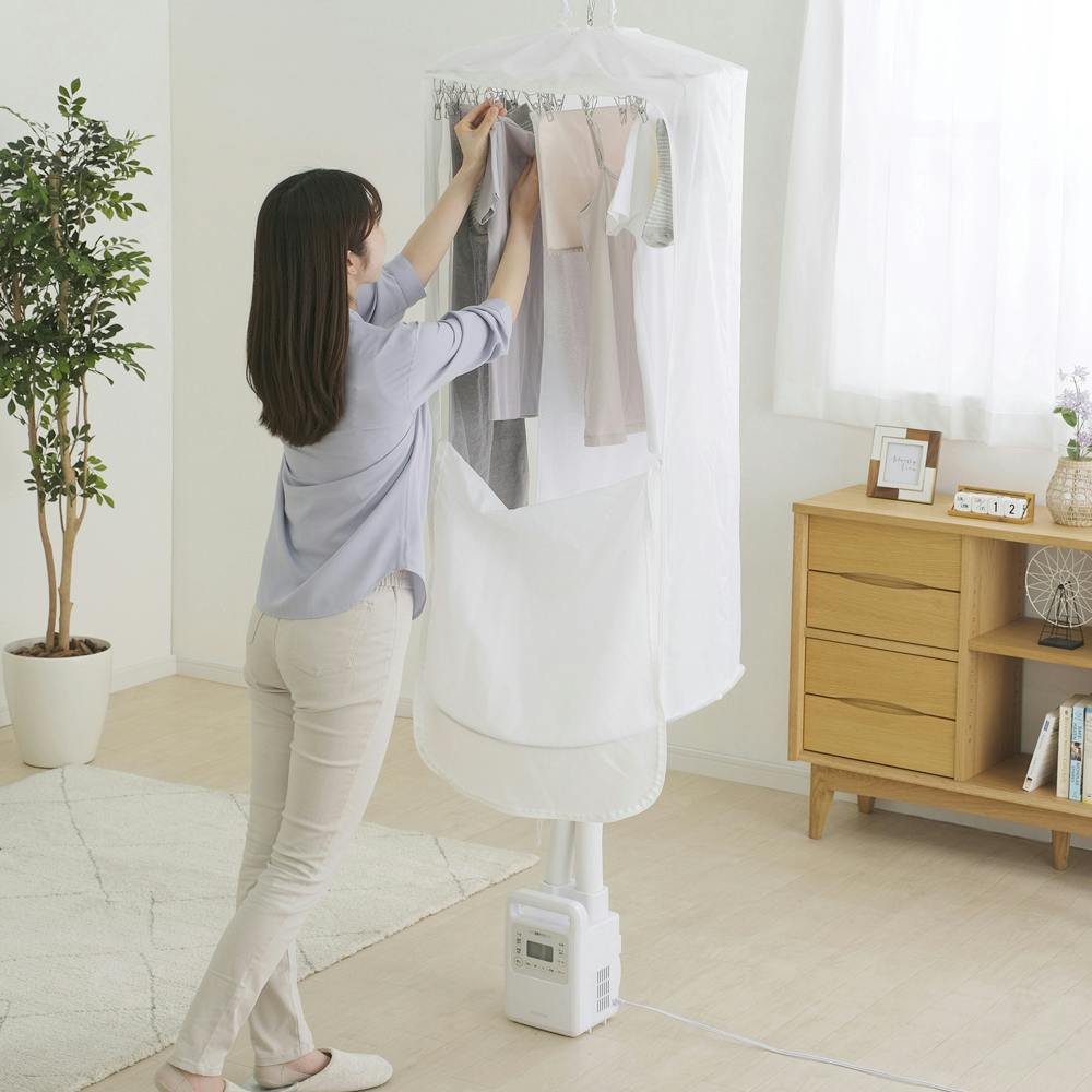 アイリスオーヤマ ふとん乾燥機 ツインノズル ハイパワー 衣類乾燥袋