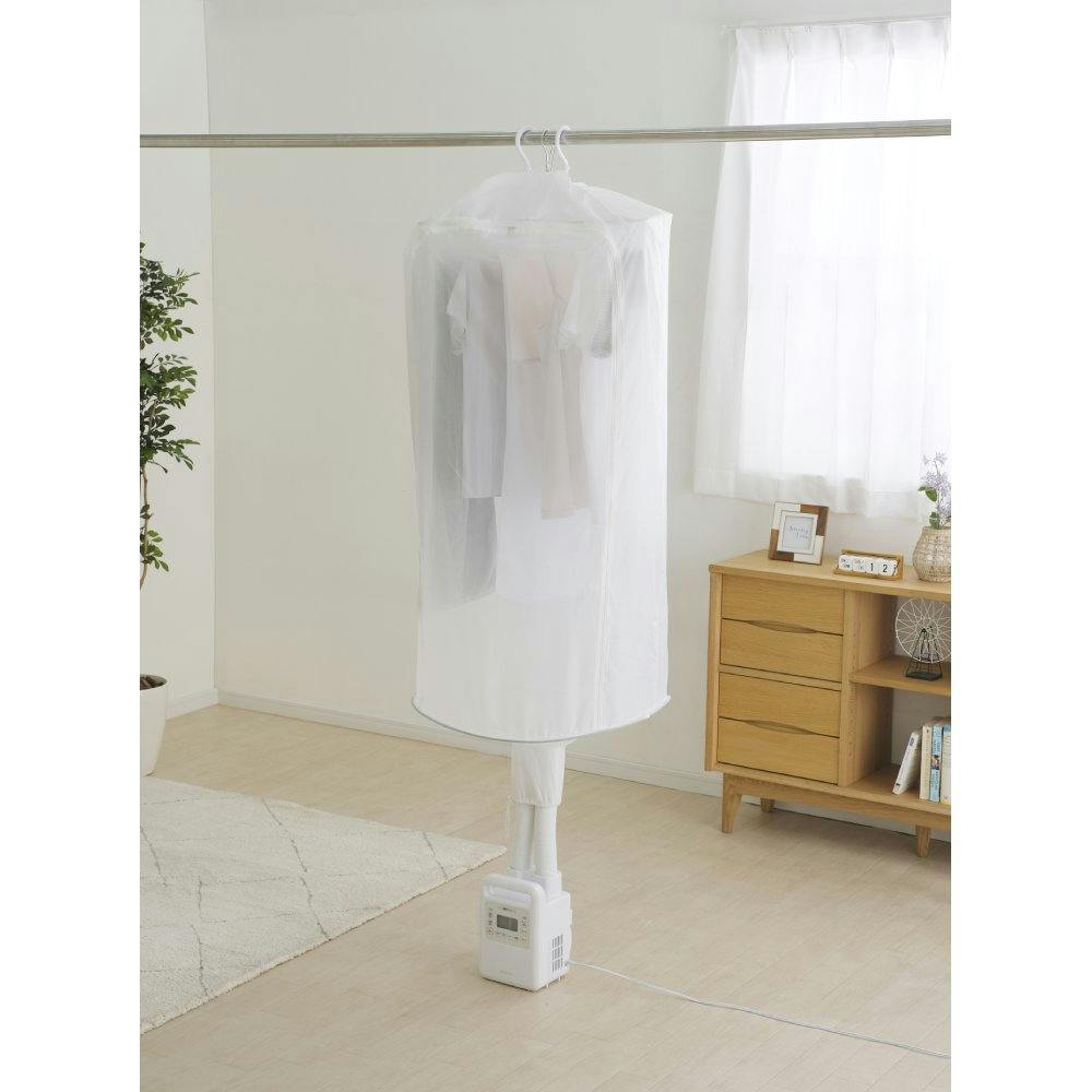 ふとん乾燥機 ハイパワーツインノズル ホワイト FK-WH1（107） IRIS