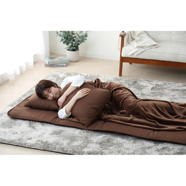 アイリスオーヤマ コンパクト布団 5点セット KFS-C5S ブラウン 布団セット 布団・カバー 4967576542821【別送品】