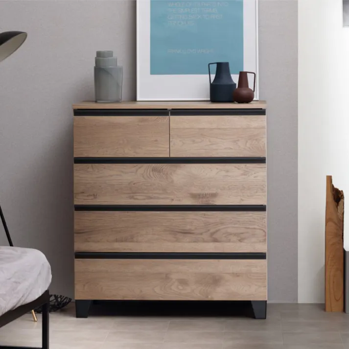 アイリスオーヤマ ウッドチェスト 脚付き WCHL-790 アッシュブラウン 収納 整理整頓 衣類 リビング 4967576544191【別送品】