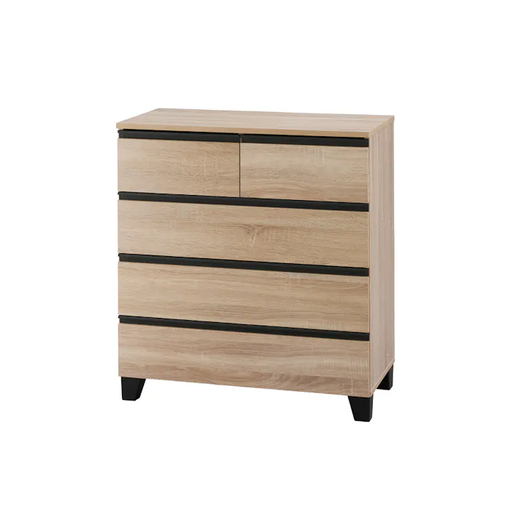 アイリスオーヤマ ウッドチェスト 脚付き WCHL-790 ライトナチュラル 収納 整理整頓 衣類 リビング 4967576544207【別送品】