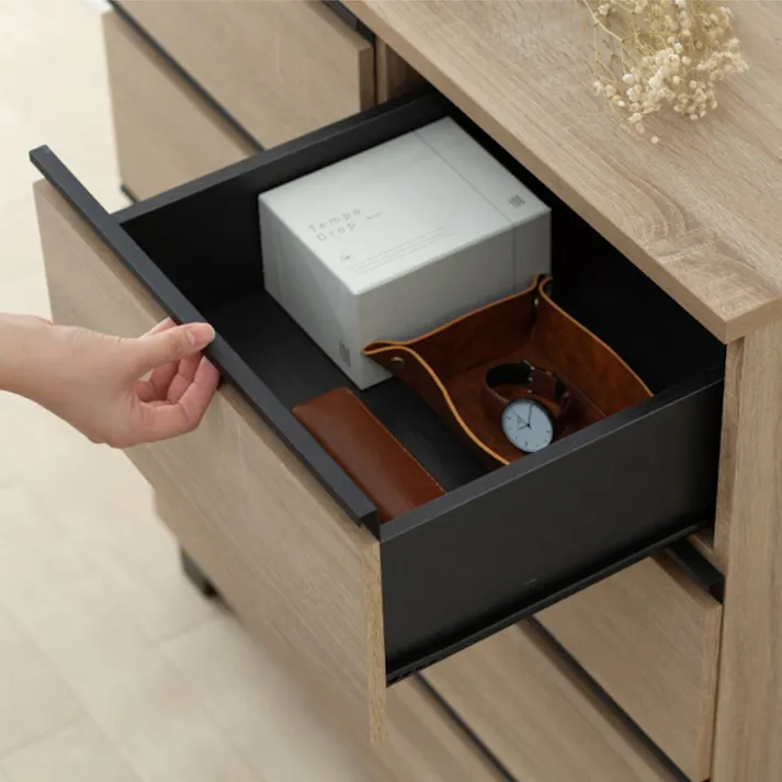 アイリスオーヤマ ウッドチェスト 脚付き WCHL-790 ライトナチュラル 収納 整理整頓 衣類 リビング 4967576544207【別送品】