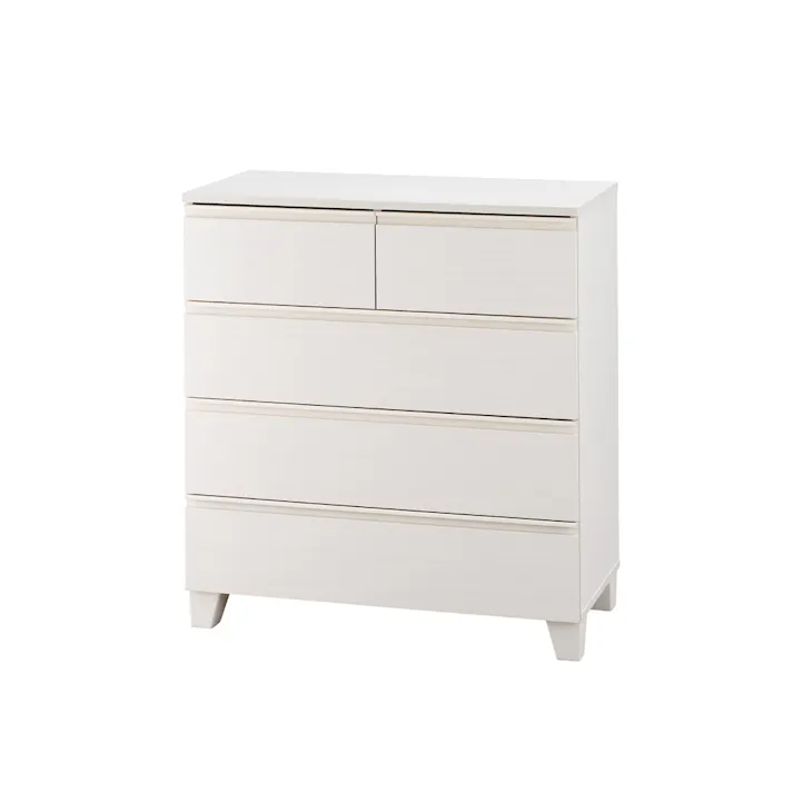 アイリスオーヤマ ウッドチェスト 脚付き WCHL-790 オフホワイト 収納 整理整頓 衣類 リビング 4967576544214【別送品】