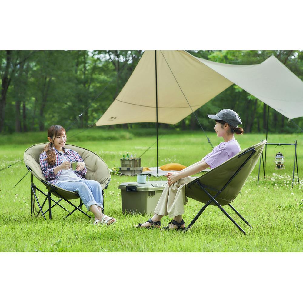 ムーンチェア 希少なタイプ 楽天市場】【公式】アウトドアチェア ハイバック ドリンク