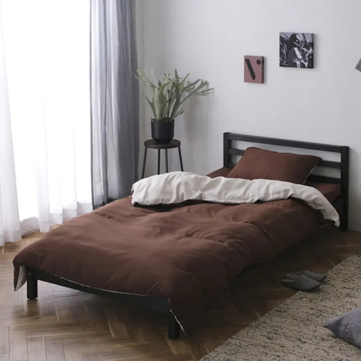 アイリスオーヤマ マットレス付き布団 10点セット 低反発敷き布団タイプ KFS-M10ST ブラウン 布団セット 布団・カバー 4967576551496【別送品】